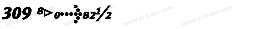 309 Italic字体转换